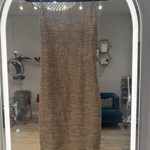 Alice + Olivia Brown Strapless Dress